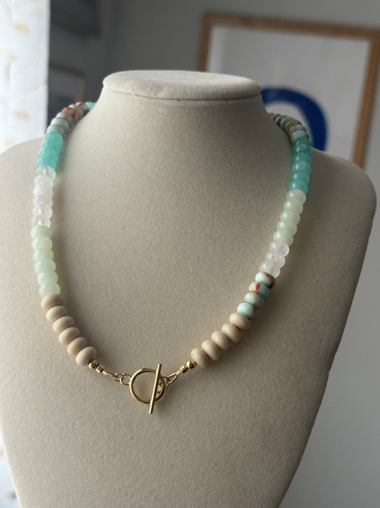 Coastal Glow Multi-Gemstone Candy Necklace