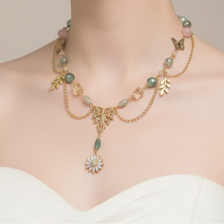 Spring Court Faerie Regalia Necklace