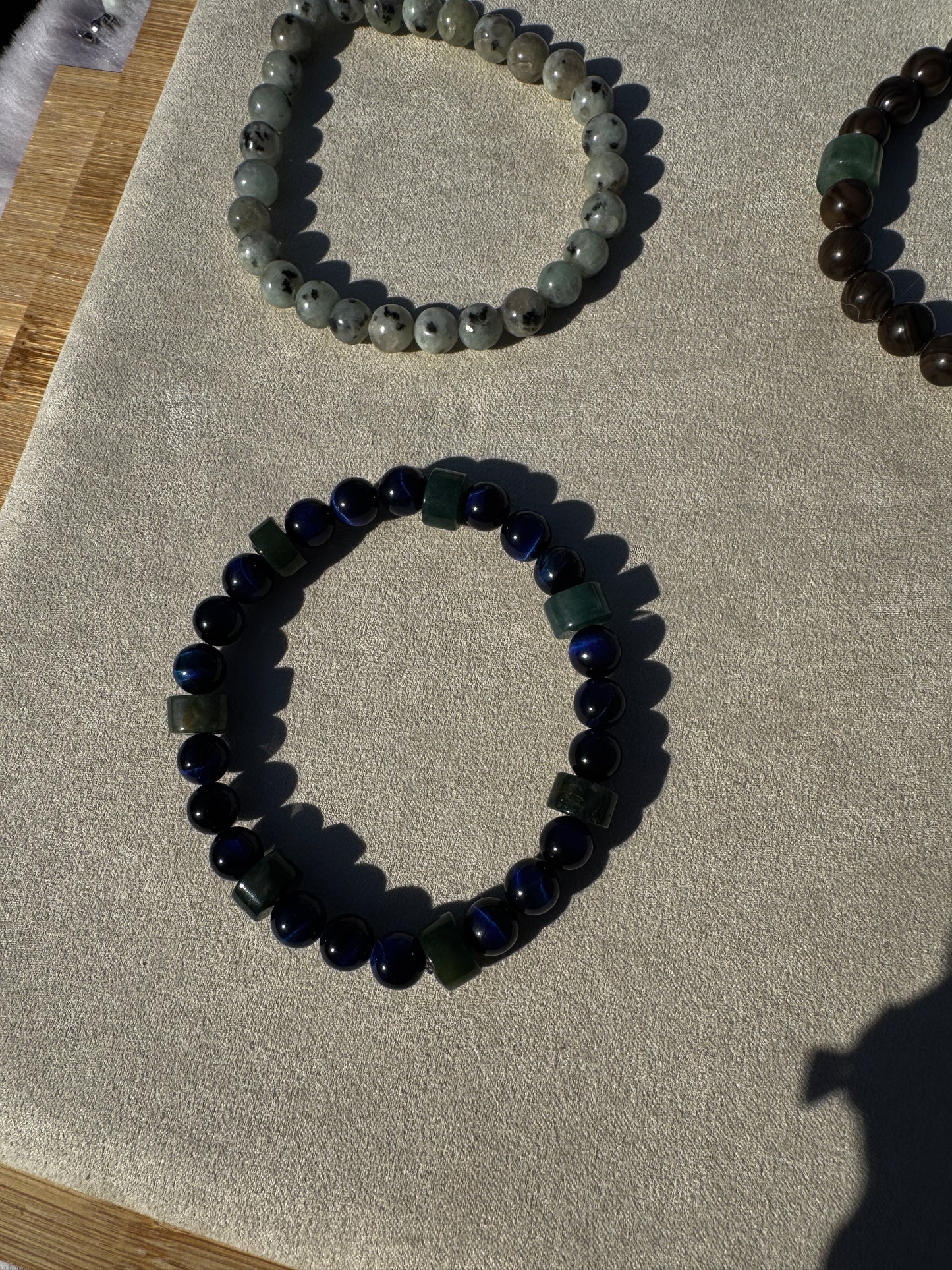 Power of Poseidon Semi-Precious Stone Bead Bracelets
