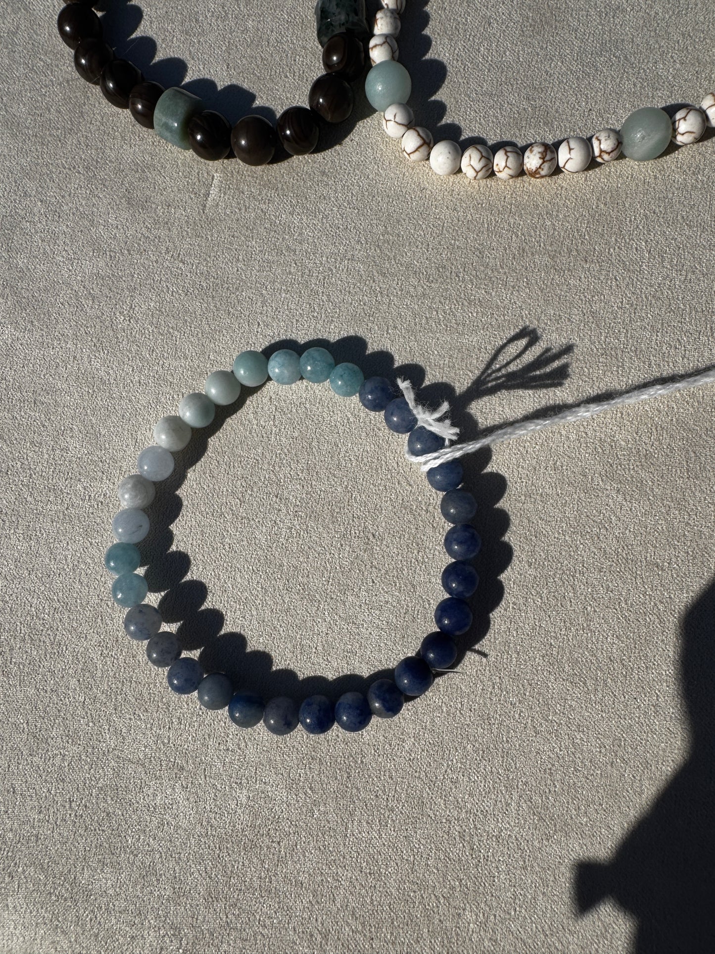 Power of Poseidon Semi-Precious Stone Bead Bracelets