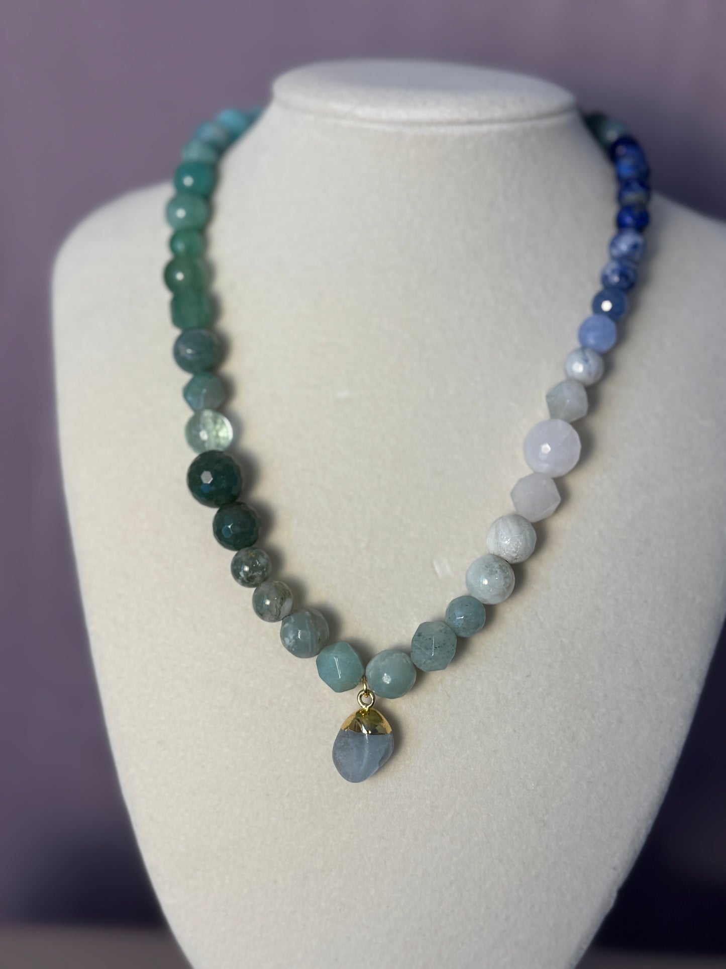 Sensoria: a collection of comfy gemstone necklaces