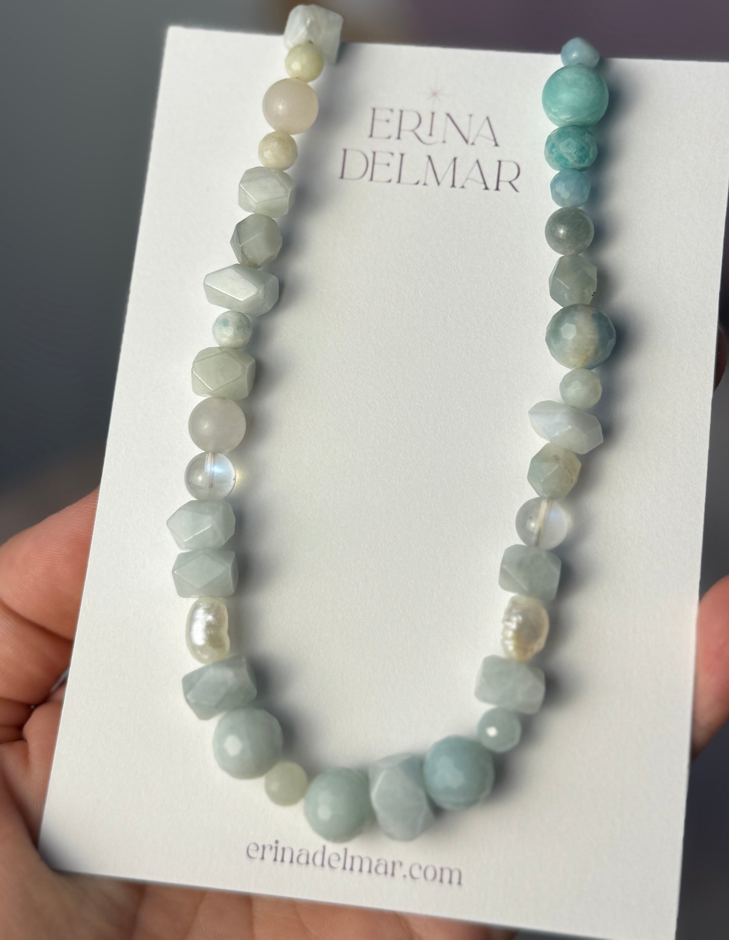 Pick-your-palette gemstone wire strung necklace with gold-filled closure