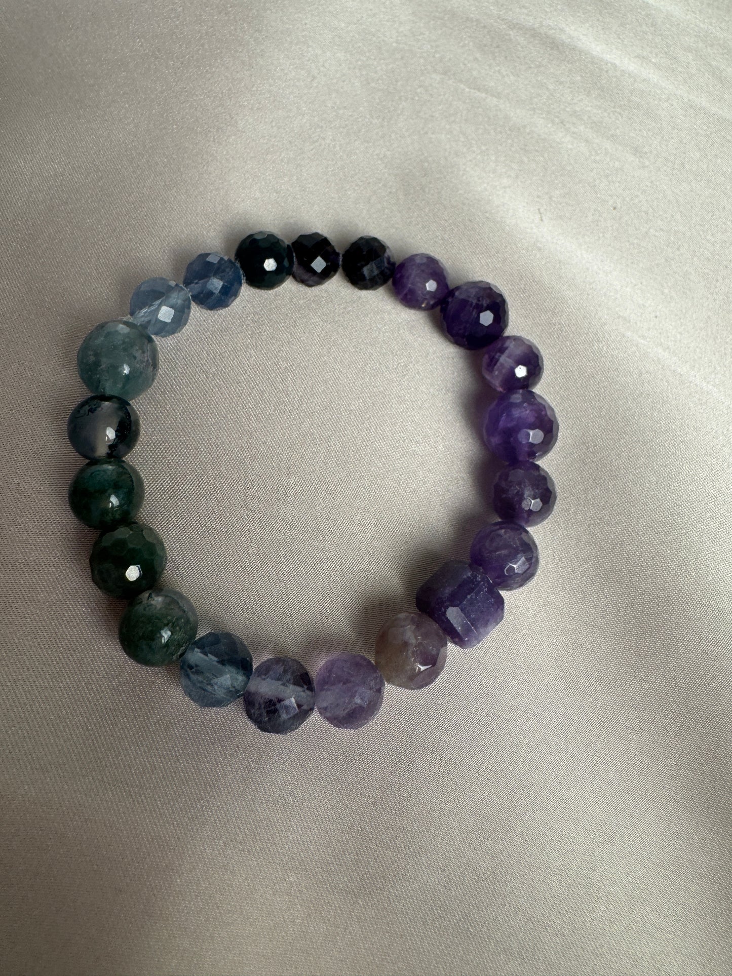 Pick-your-palette gemstone stretch bracelets