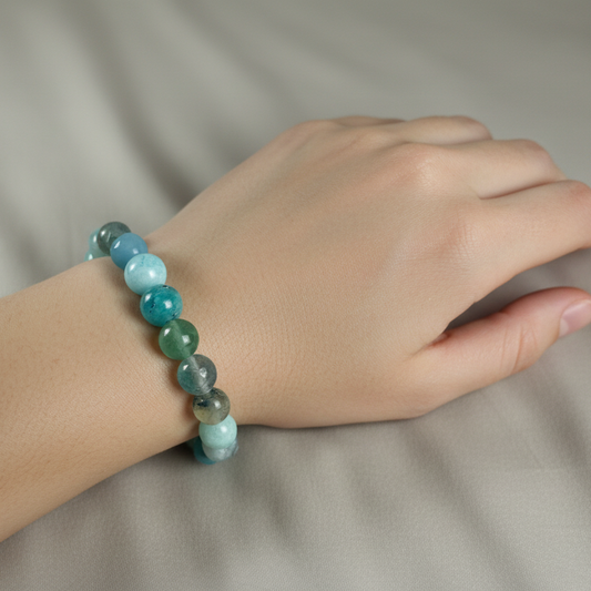 Pick-your-palette gemstone stretch bracelets