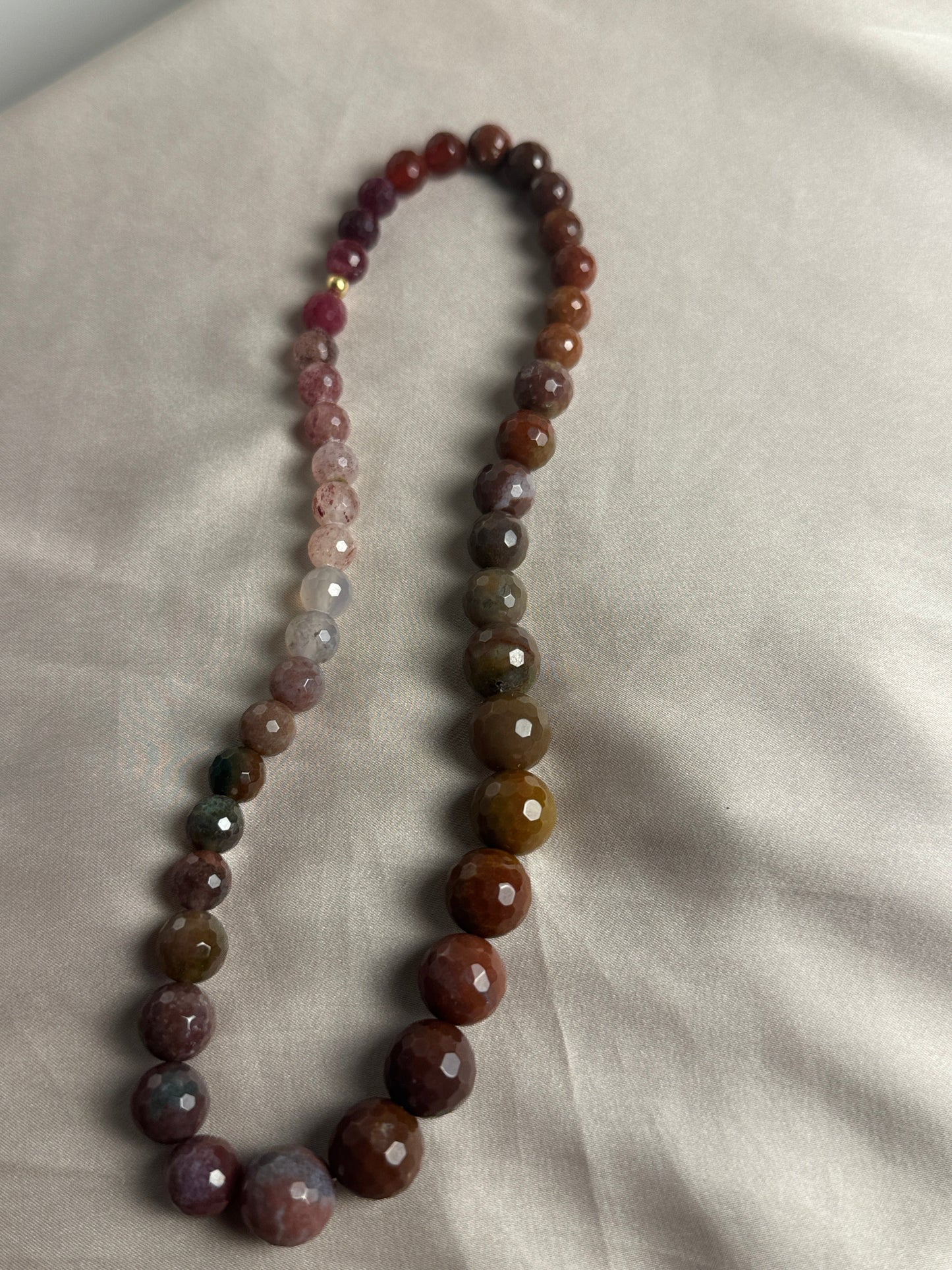 Pick-your-palette gemstone stretch necklace