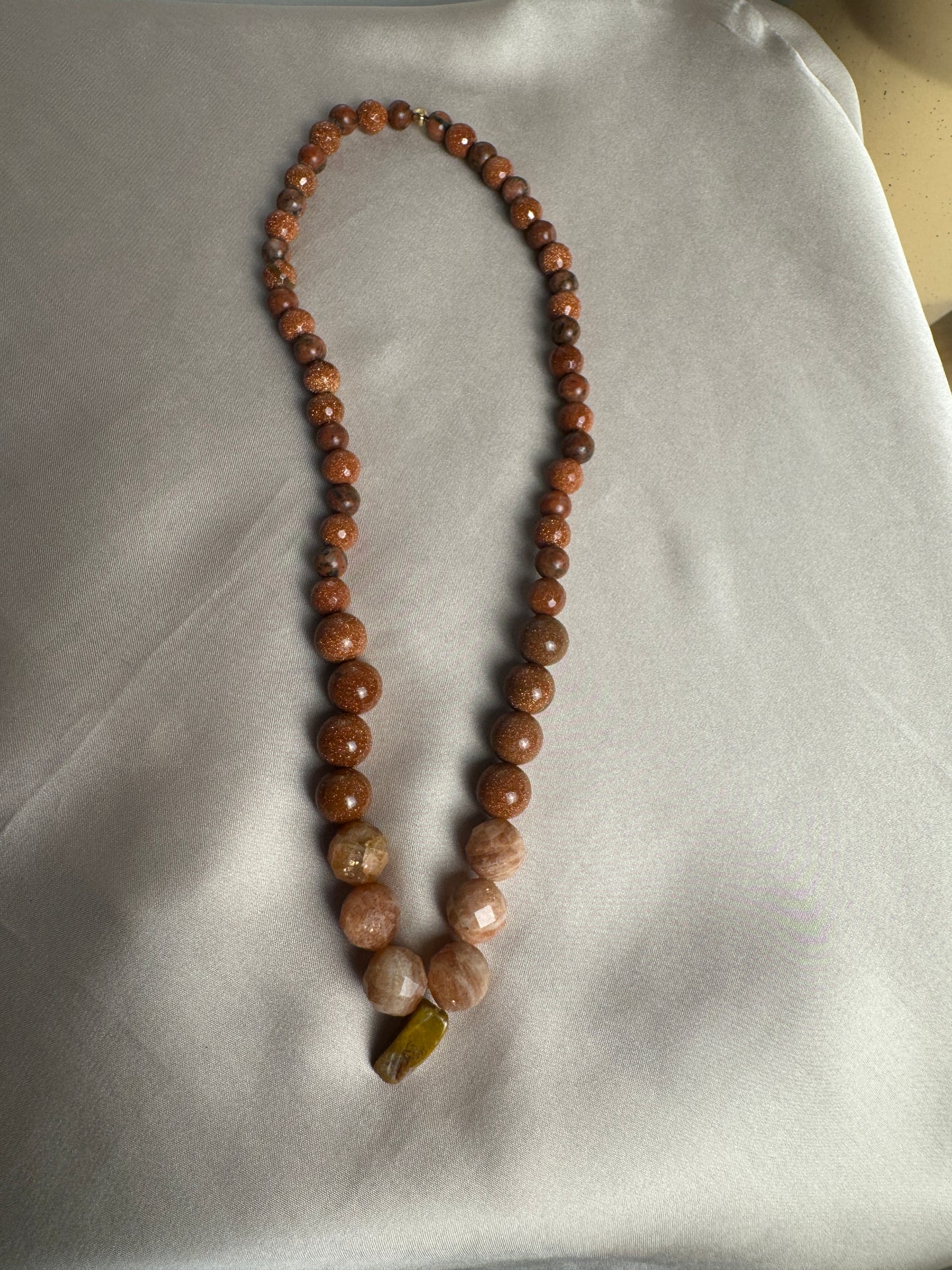 Pick-your-palette gemstone stretch necklace