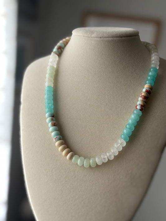 Coastal Glow Multi-Gemstone Candy Necklace