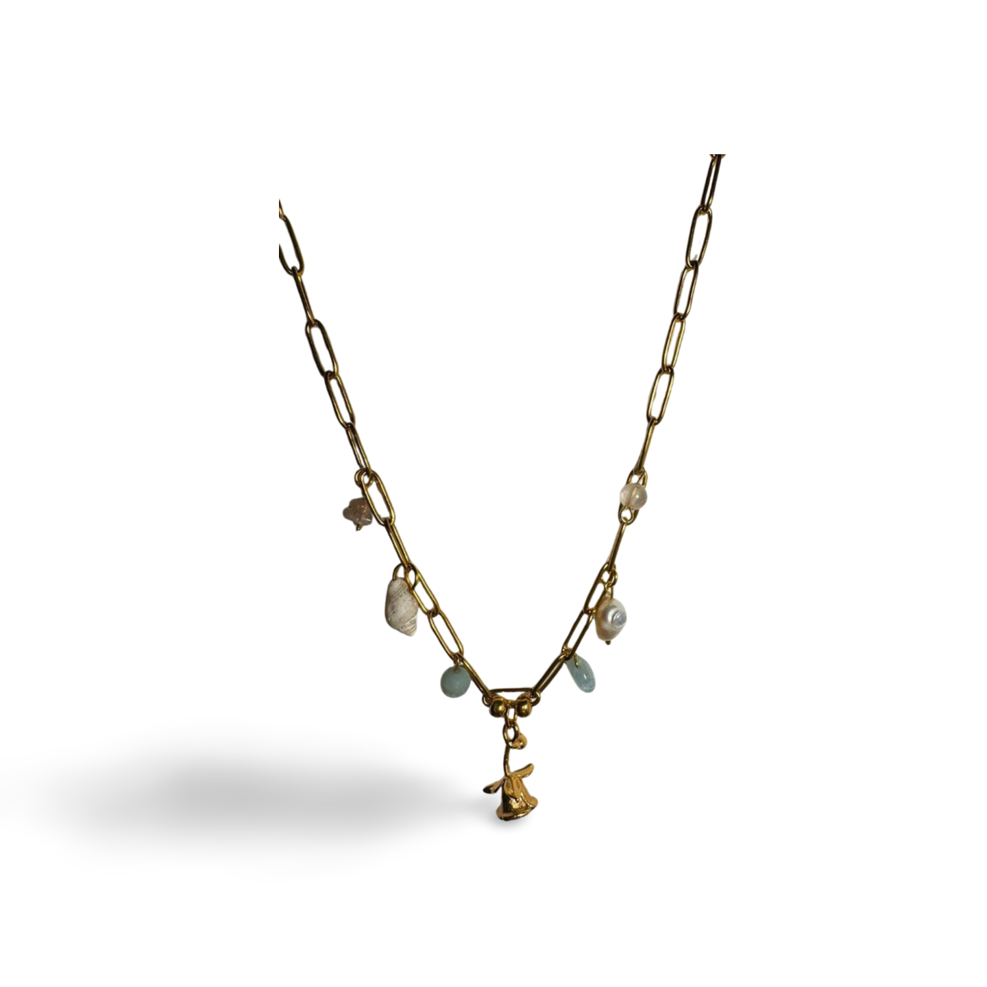 Rose garden charm necklace